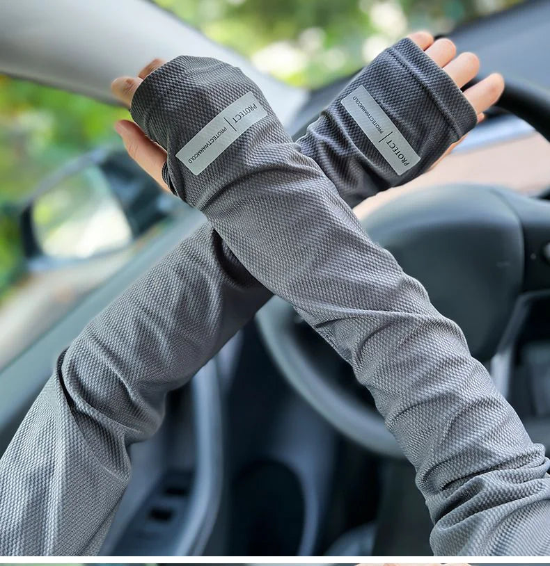 Men's Large UV Protection Ice Sleeves for Summer Outdoor - Smarsty