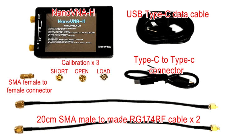 NanoVNA-H Vector Network Analyzer with 2.8 Inch LCD - Smarsty