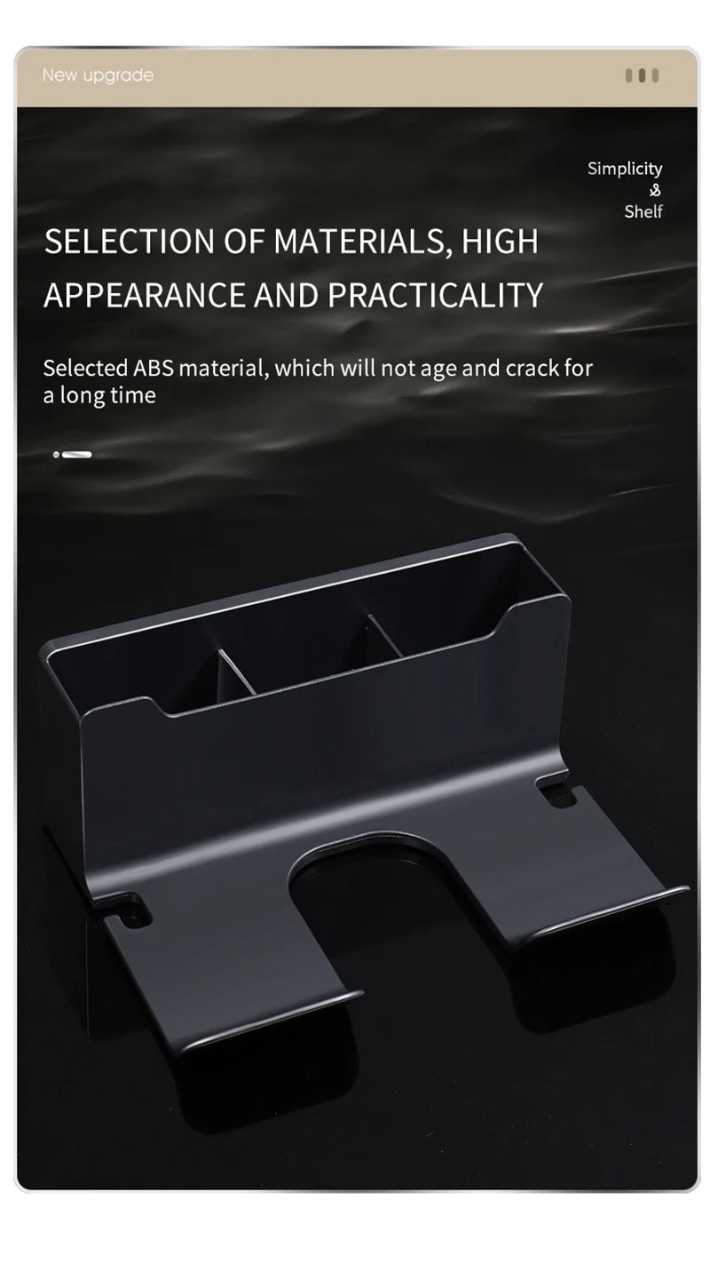 Wall Mounted Hair Dryer Holder Organizer for Bathrooms - Smarsty