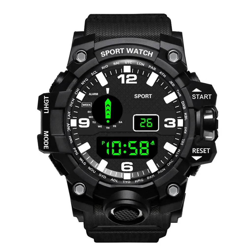 Men's LED Digital Sports Watch with Multifunction Features - Smarsty