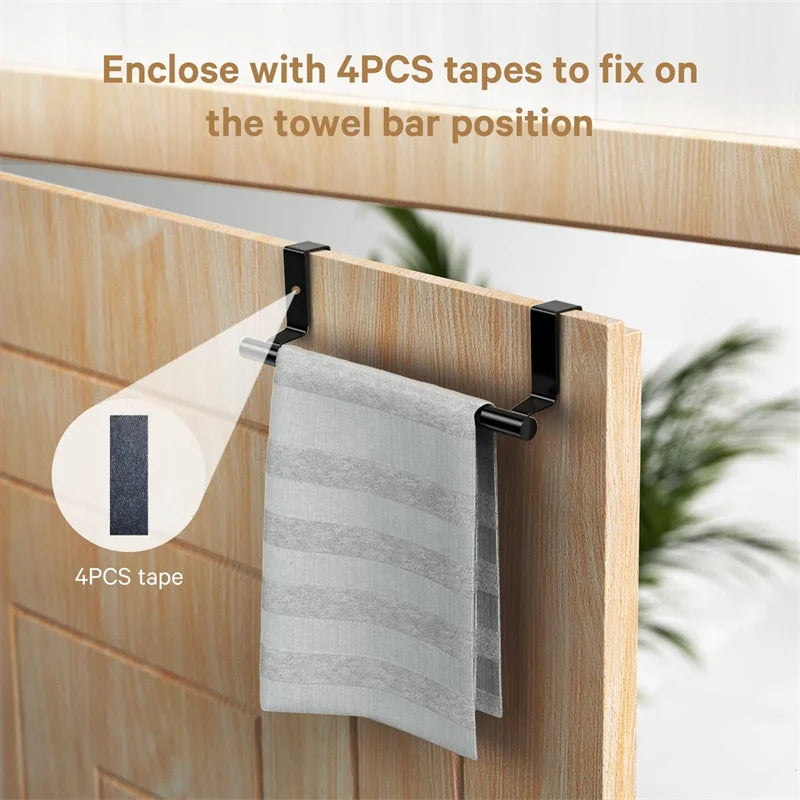 Stainless Steel Over Door Towel Rack for Space Saving - Smarsty