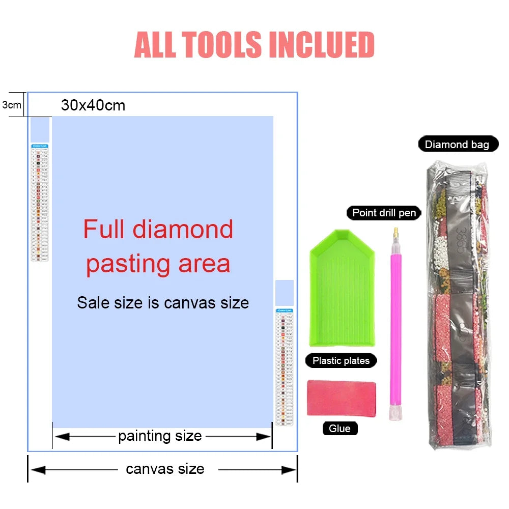 5D Diamond Art Aurora Landscape DIY Wall Decor - Smarsty