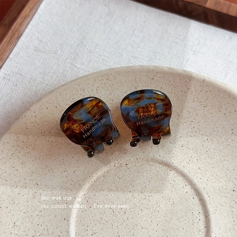 Mini Acetate Hair Claw Set Small Cute Elegant Secure Grip - Smarsty