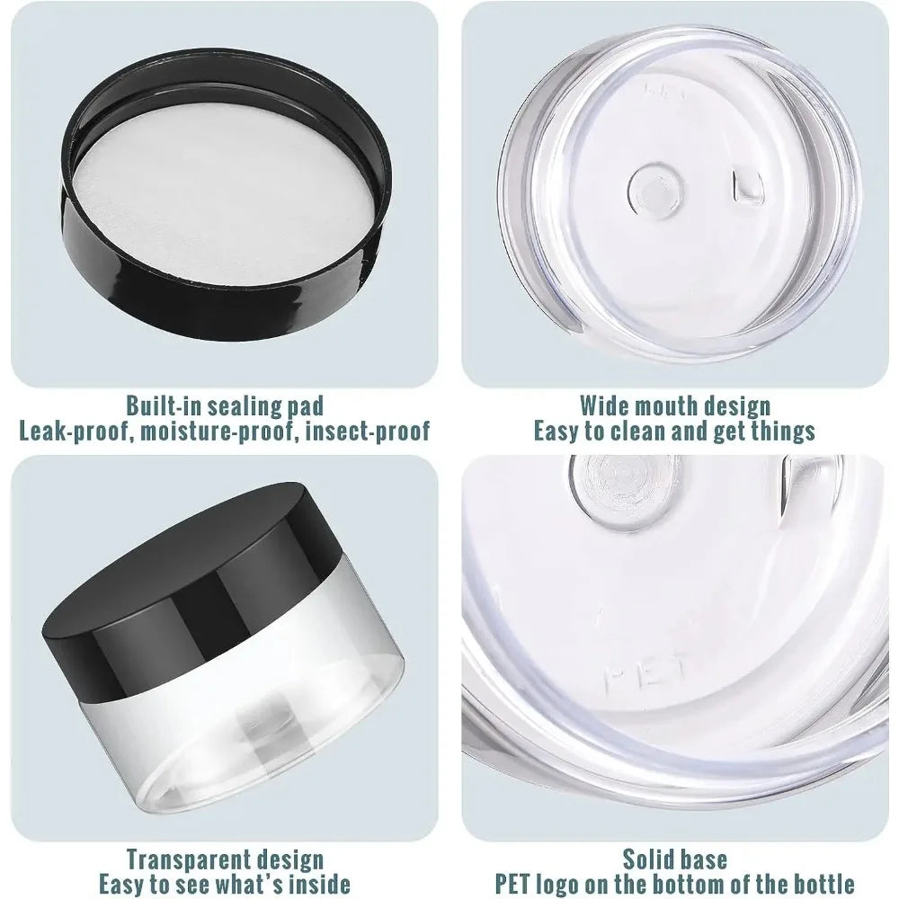 12PCS Leak Proof Travel Cream Jars for Toiletries - Smarsty