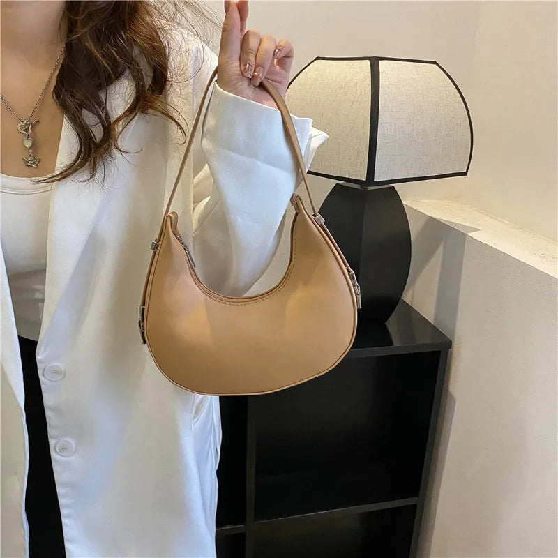 Luxury PU Leather Hobo Bag For Women With Zipper Closure - Smarsty