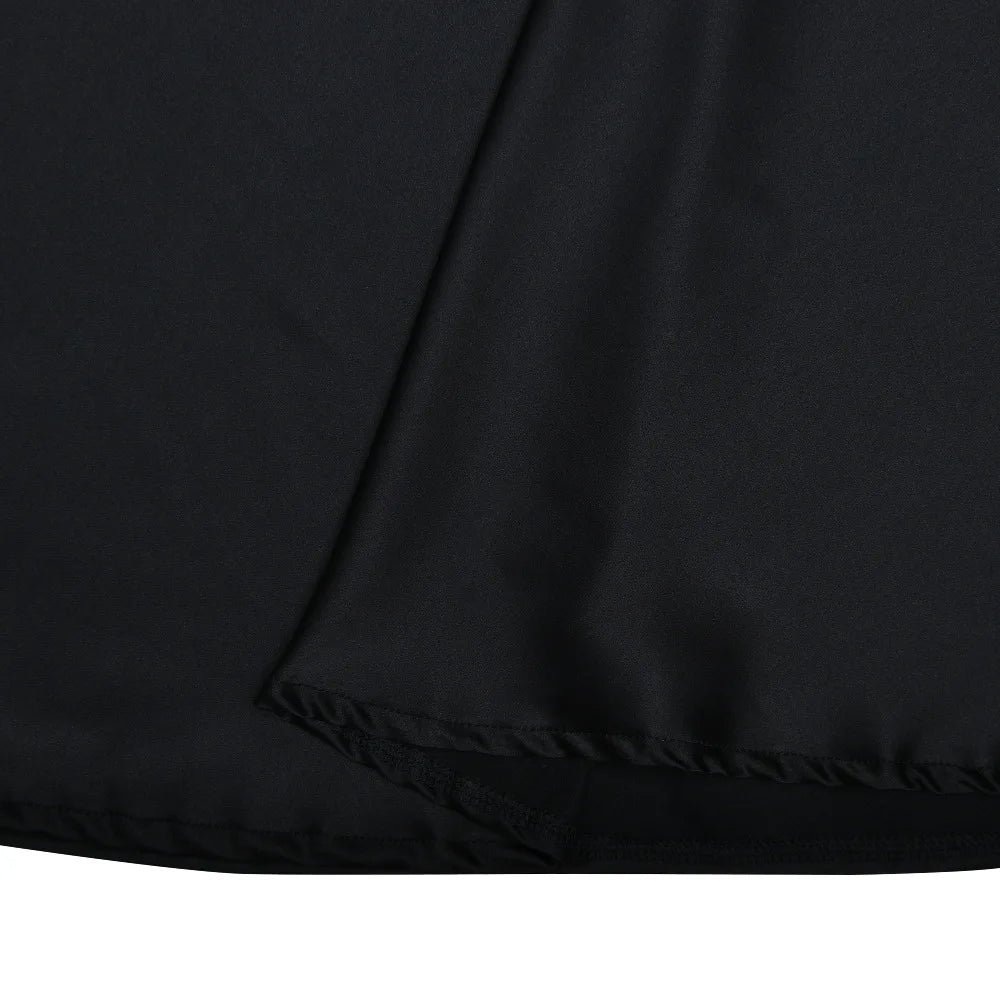 JULISSA MO Satin Sexy Hollow Out Women Maxi Dress Black Sleeveless High Waist Dress Female Autumn Skinny Elegant Party Clubwear - Smarsty