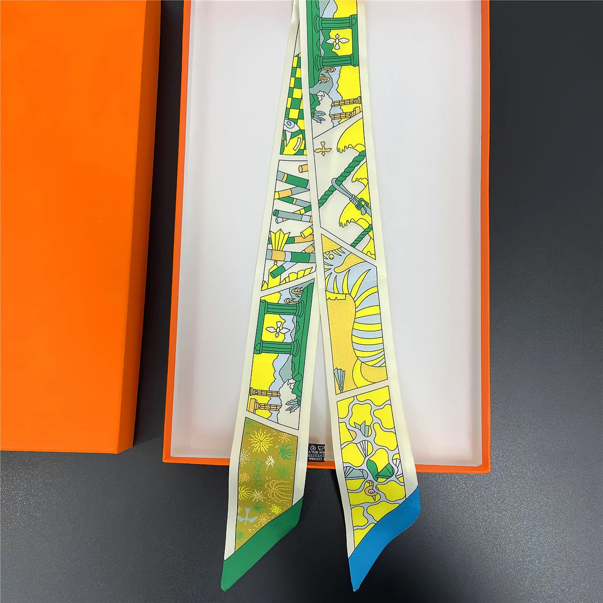 Women Long Scarf and Hair Tie Multifunctional Bandana - Smarsty