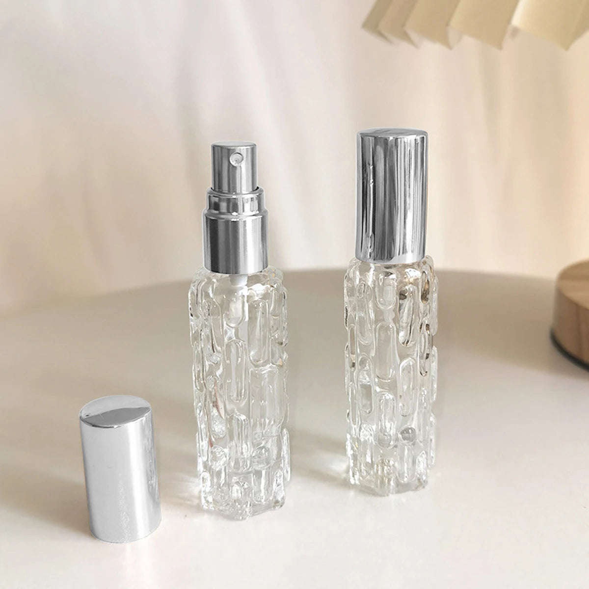 10ml Refillable Glass Perfume Spray Bottle With Aluminum Head - Smarsty