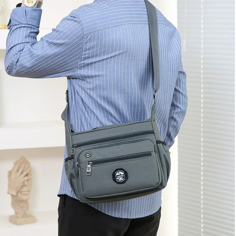 Mens Messenger Bag Crossbody Satchel Waterproof Oxford - Smarsty