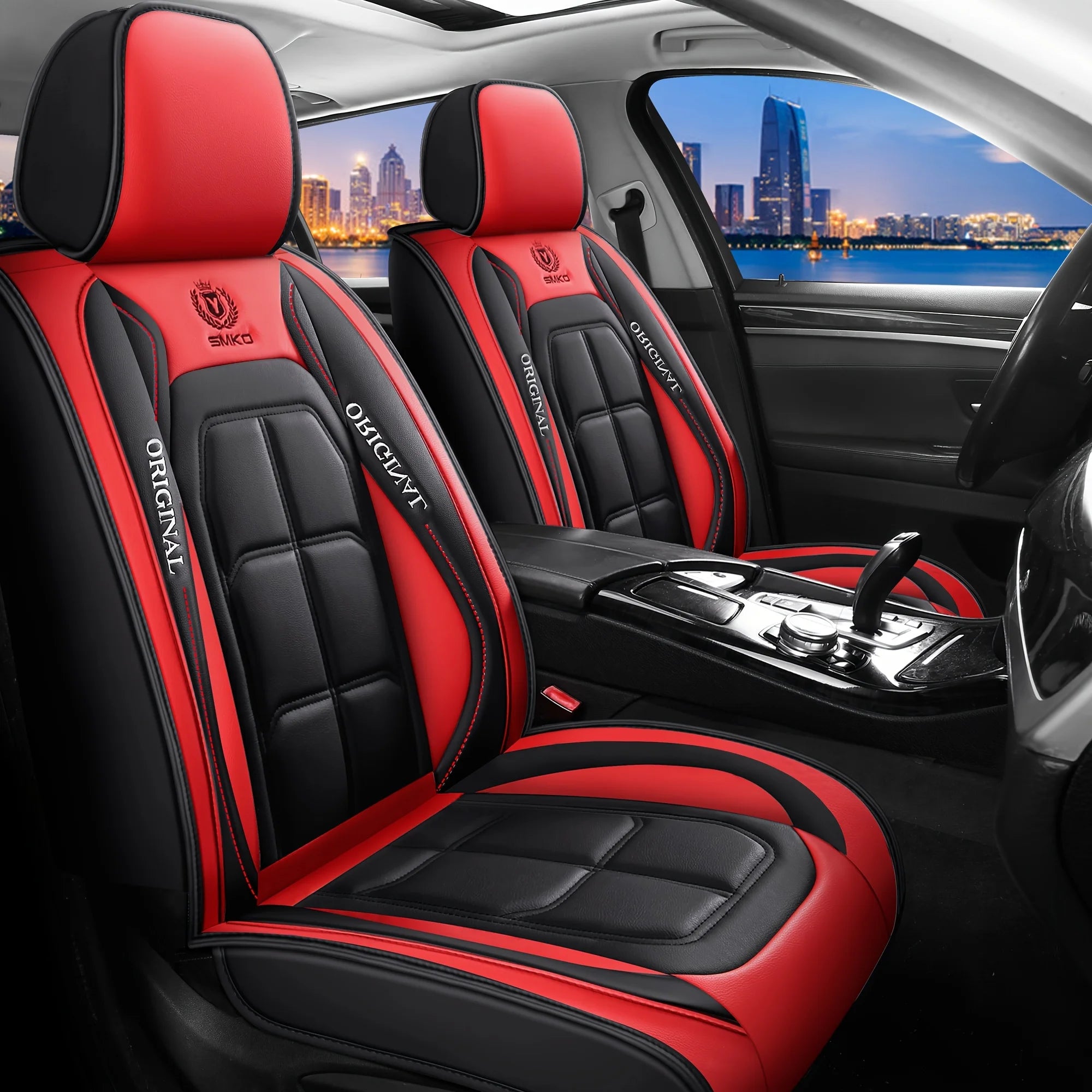 Full Leather Car Seat Cover All Season Universal Pad - Smarsty