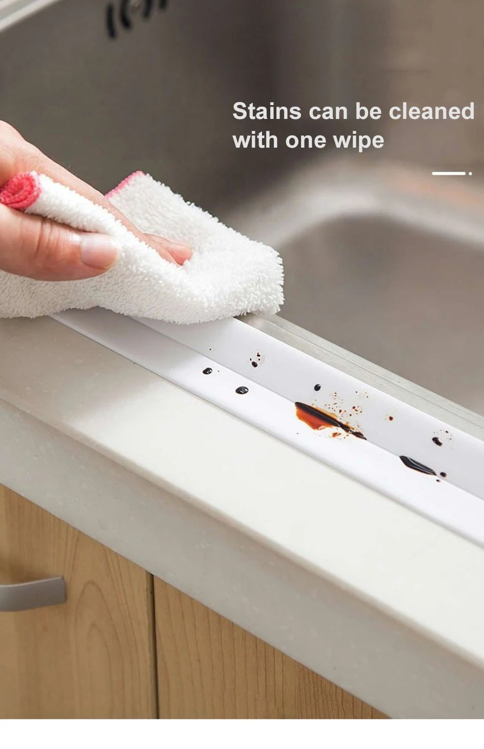3.2M Bath Caulk Tape Self Adhesive PVC Oil-Proof Kitchen Sink Edge Corner Wall Sticker Waterproof Toilet Sealing Strip Tape - Smarsty