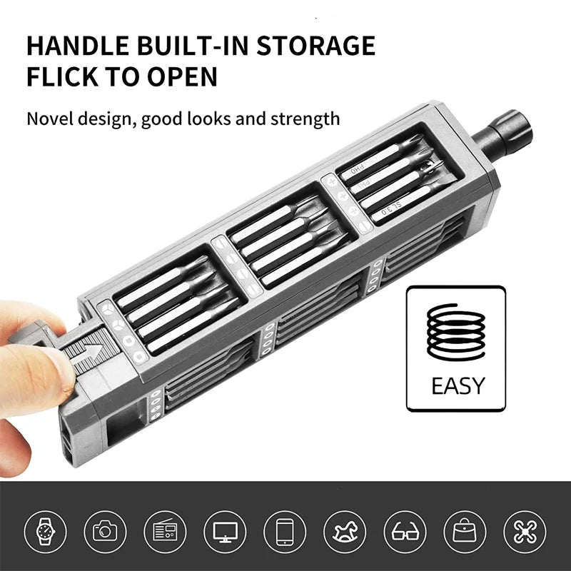 Precision Screwdriver Set 8 32 43 46 in 1 Torx Hex Phillips Magnetic Screwdriver Bit Phone Watch Laptop Mini Repair Tool Set - Smarsty