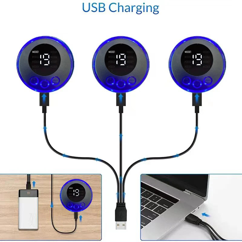 USB Rechargeable EMS Muscle Stimulator for Effective Abdominal Training - Smarsty