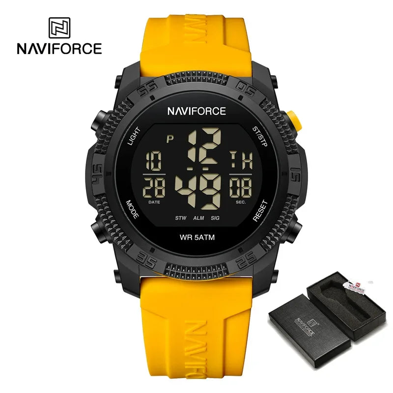 NAVIFORCE NF7104 Men's Waterproof Digital Watch with Alarm - Smarsty