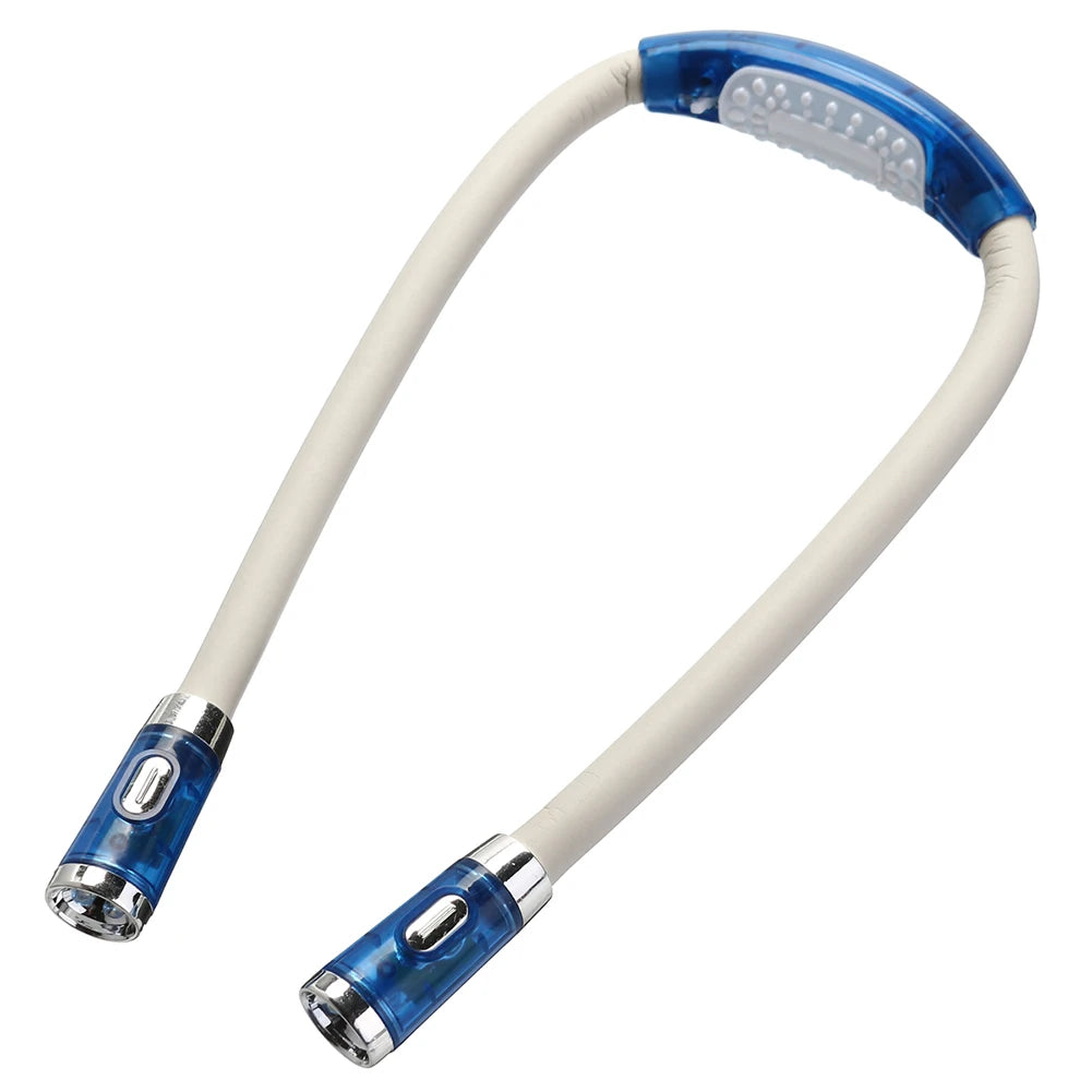 ABS LED Flexible Handsfree Hug Neck Reading Book Light Lamp Torch Flashlight Multifunctional Work Lamp