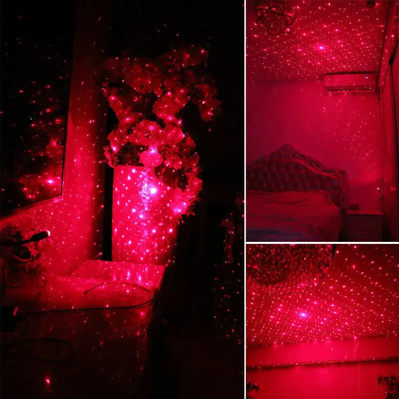 Mini LED Car Roof Star Night Light Projector Atmosphere Galaxy Lamp USB Decorative Adjustable for Auto Roof Room Ceiling Decor - Smarsty