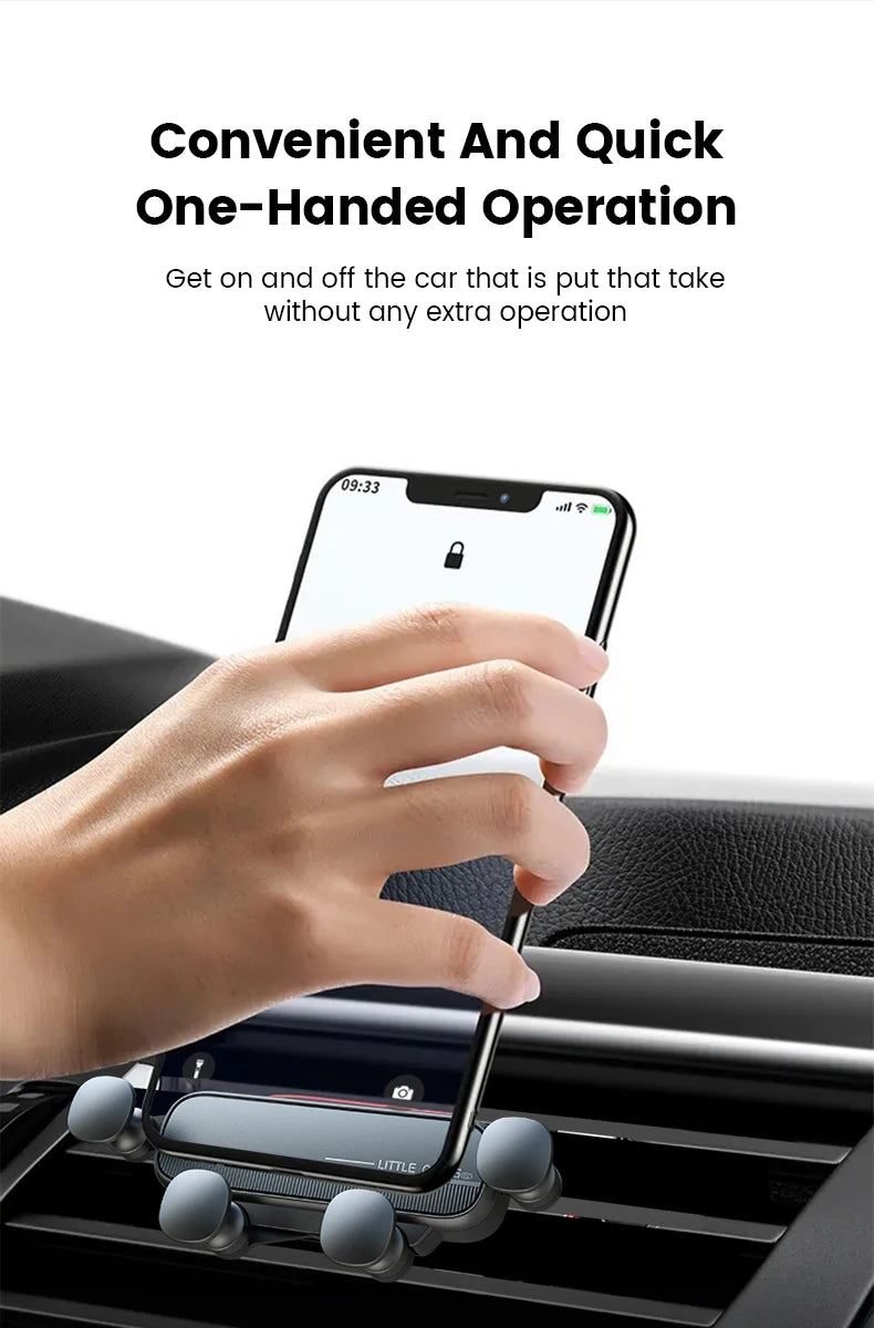 Gravity Car Phone Holder Air Vent Mount For Universal Fit - Smarsty