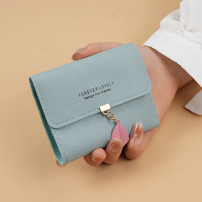 Trifold Clutch Coin Purse, Minimalist Credit Card Holder, Women's Casual Wallet - Smarsty