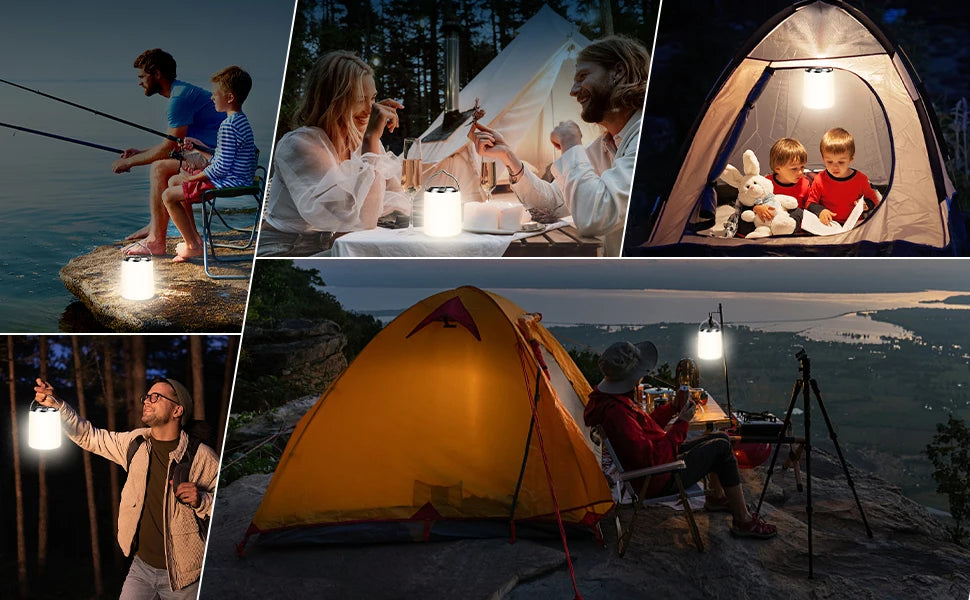 Rechargeable camping light flashlight camping Lantern -3000K warm white light waterproof Led Flashlight camping/hiking Supplies by Smarsty