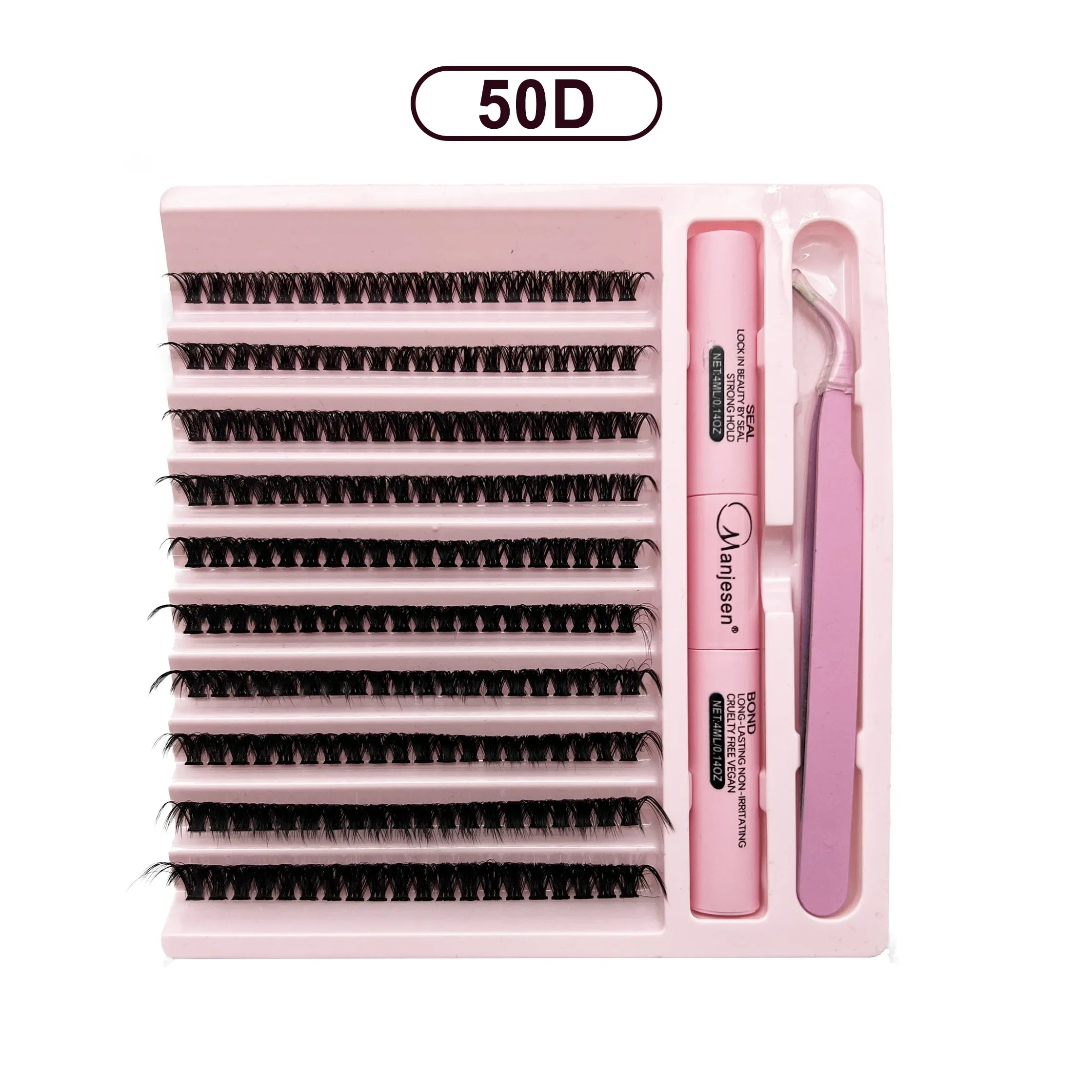 DIY Lashes Extension Kit Eyelashes 200 PCS Clusters Lash Bond and Seal Makeup Tools for Gluing Lashes Gluing Glue Accessories - Smarsty