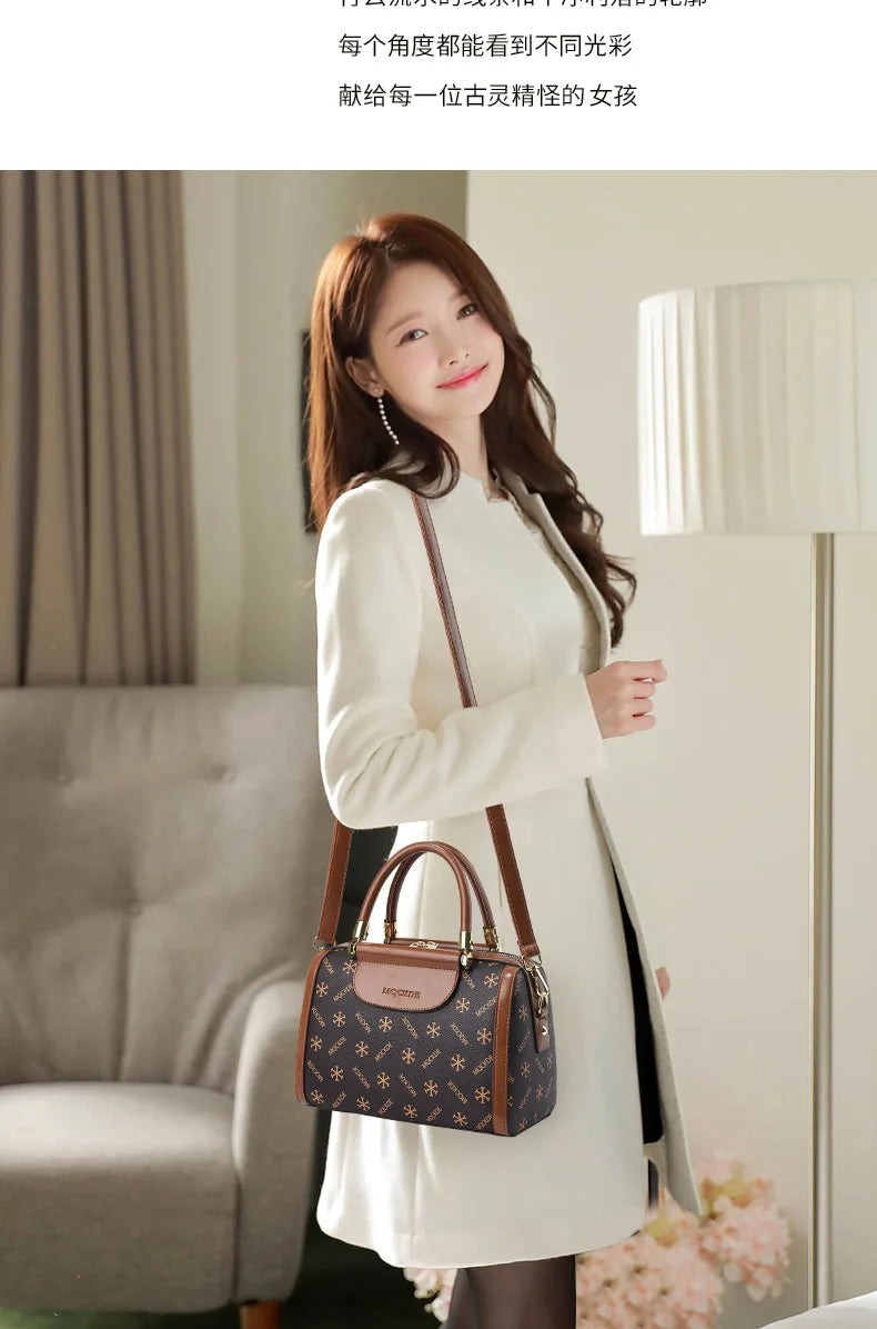 Soft Leather Women Crossbody Bag Large Capacity Versatile - Smarsty