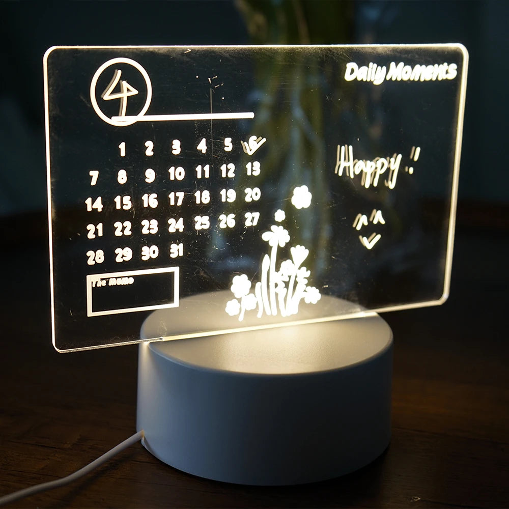 LED Rewritable Message Board Night Light for Kids - Smarsty
