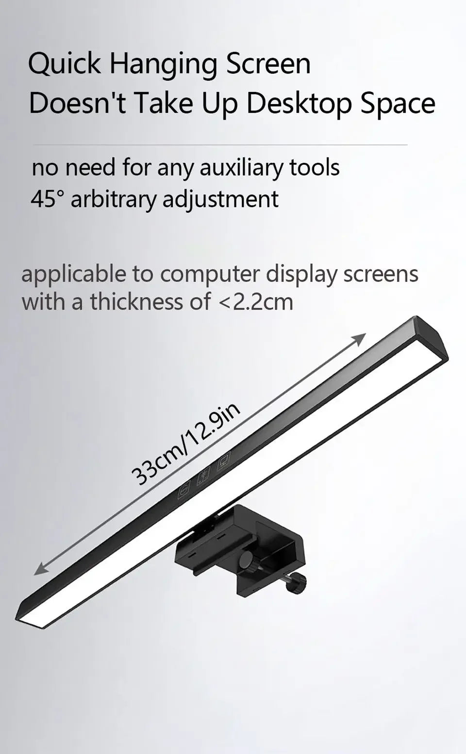LED Eye-Care Desk Lamp with Stepless Dimming Feature - Smarsty