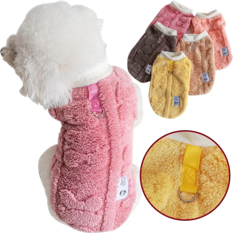 Soft Fleece Dog Sweater for Winter Warmth - Smarsty