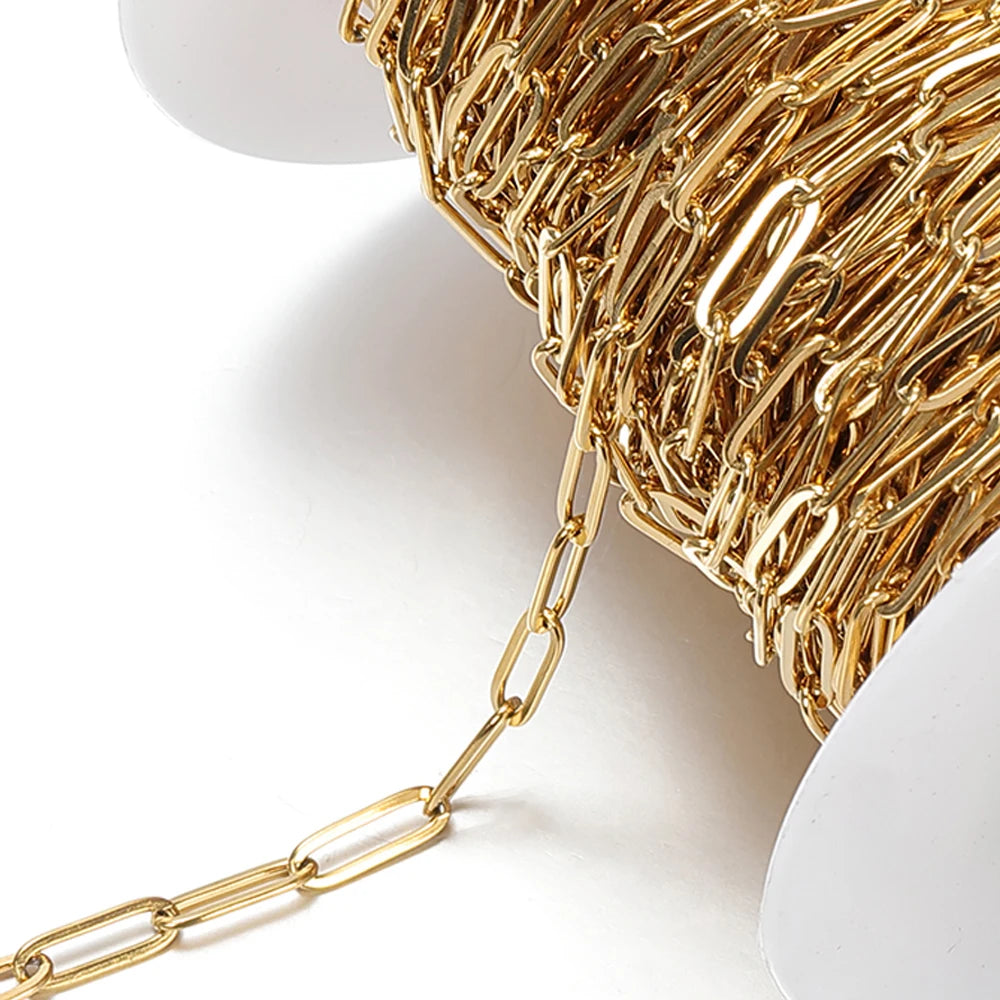 No Fade 2 Meter Stainless Steel Chain For Jewelry Making - Smarsty