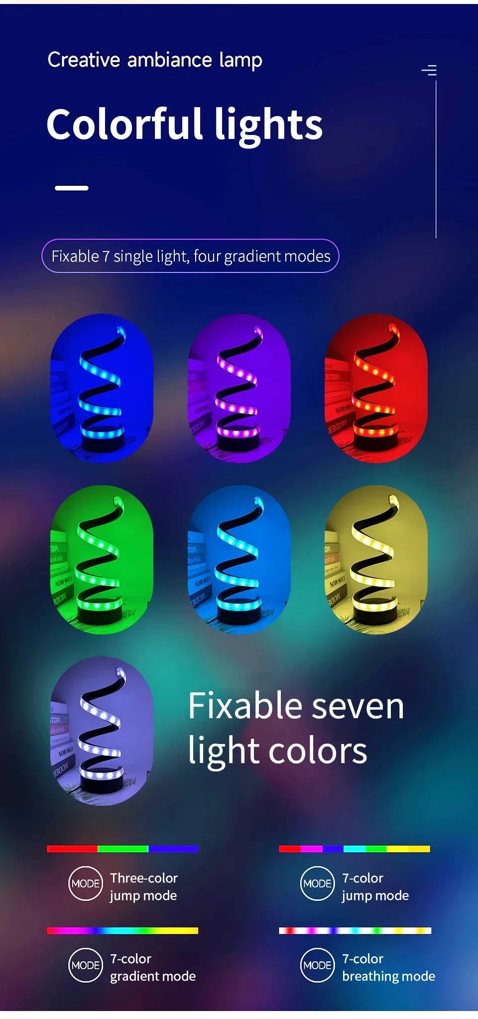 Creative LED Desk Reading Lamp with Dimmable Feature - Smarsty