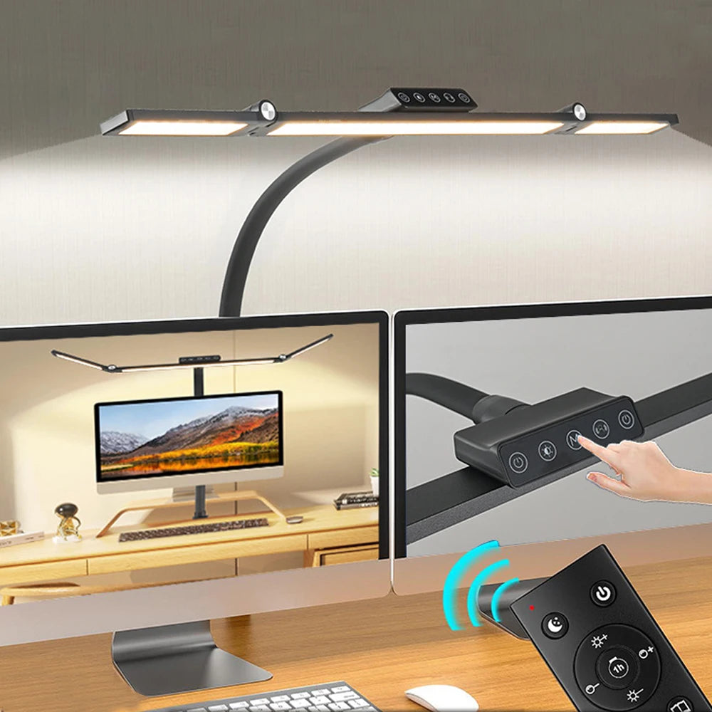 LED Desk Lamp with Stepless Dimming and Adjustable Brightness - Smarsty