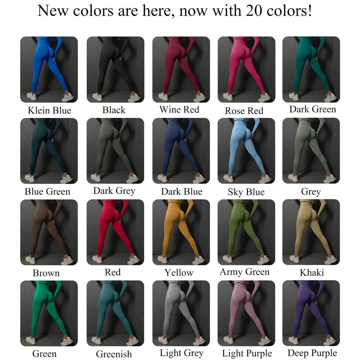 Seamless Gym Leggings Women Yoga Pants Sexy High Waist Booty Lifting Leggings Pants Women Sports Clothing Fitness Wear - Smarsty