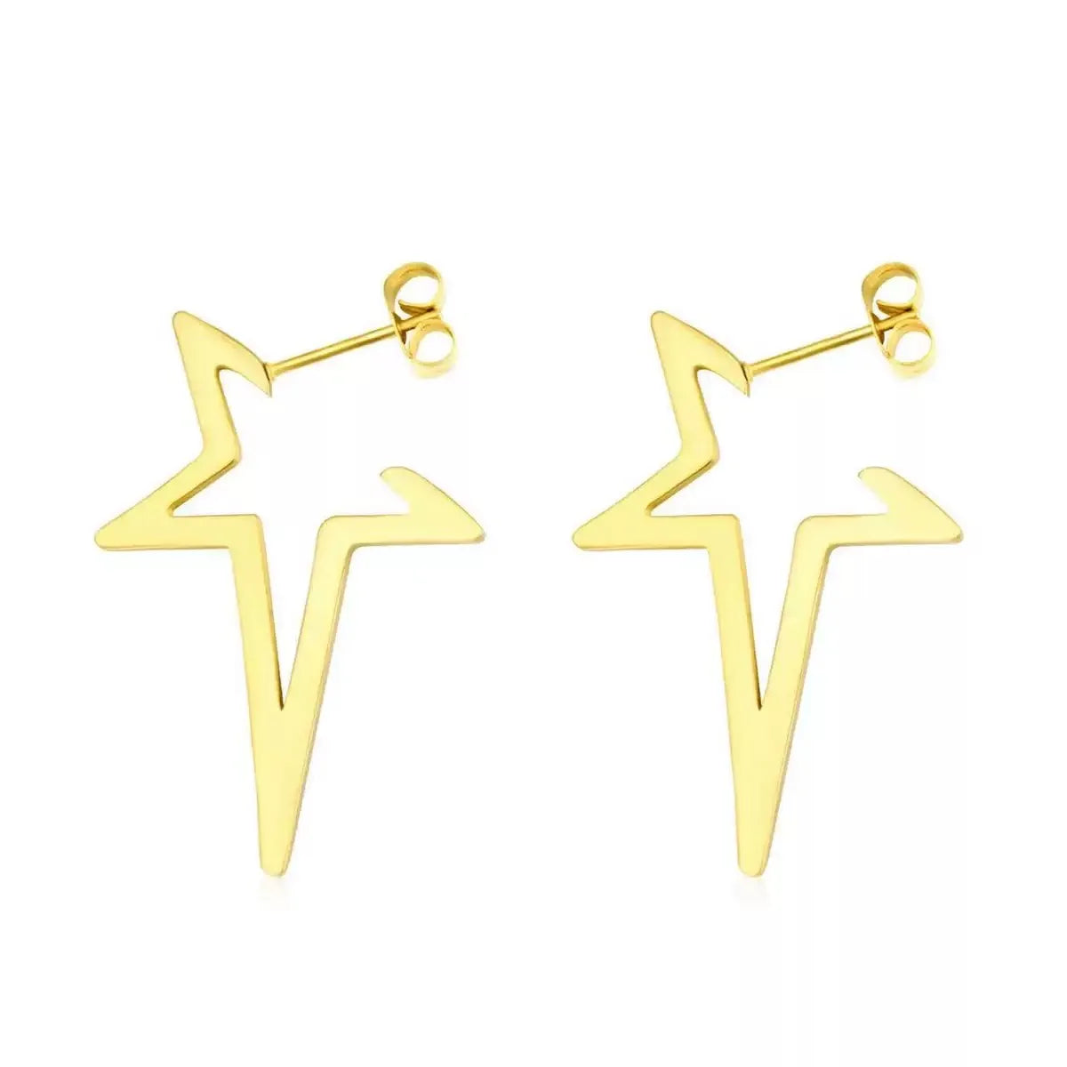 Harajuku Punk Big Star Earrings for Cool Y2K Style Trend - Smarsty