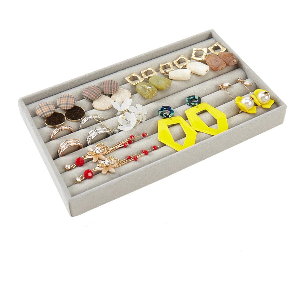 Velvet Jewelry Display Tray for Organized Storage - Smarsty