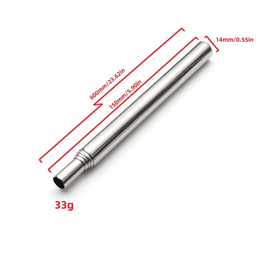 Stainless Steel Blowpipe Pocket Bellow Collapsible Air Blow Stick Campfire Fire Tool Outdoor Bushcraft Camping Hiking Cooking by Smarsty