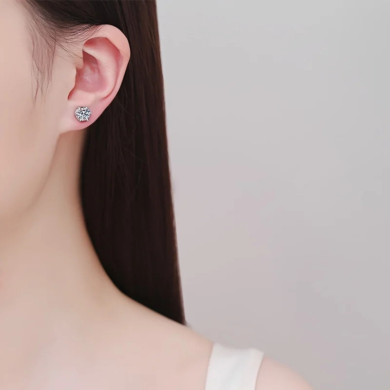 Magnetic Cubic Zirconia Earrings No Piercing Sparkle - Smarsty