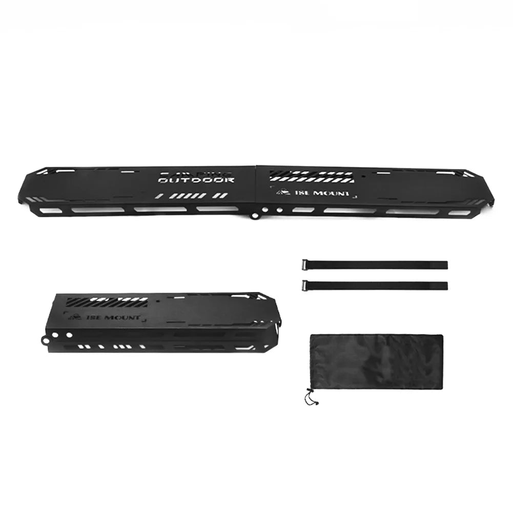 Foldable Camping Tripod Top Plate High Strength Bending Camping Hanging Rack Top Plate with Hanging Hole for BBQ Picnic Hiking by Smarsty