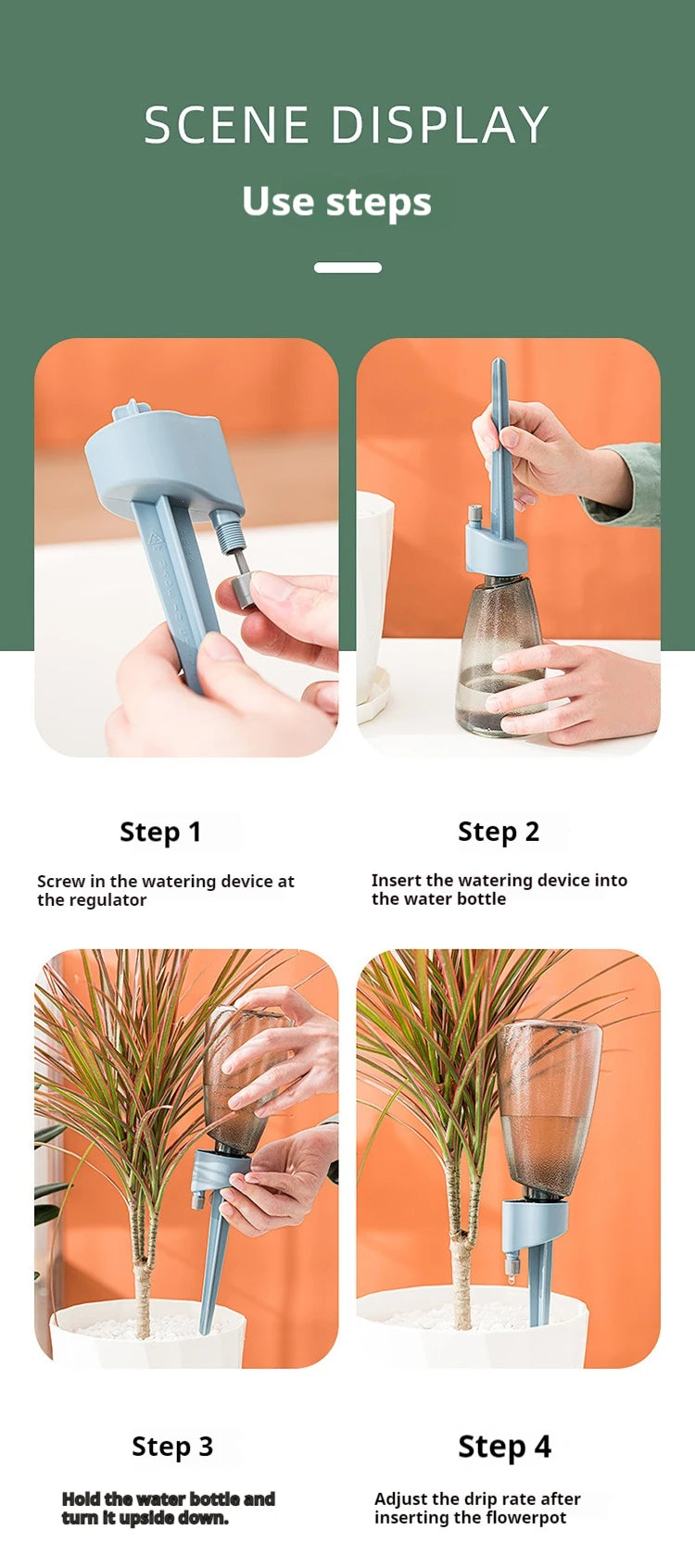 New Automatic Flower Watering Device Garden Adjustable Speed Dripping Watering Flower Pot Succulent Drip Irrigation Device