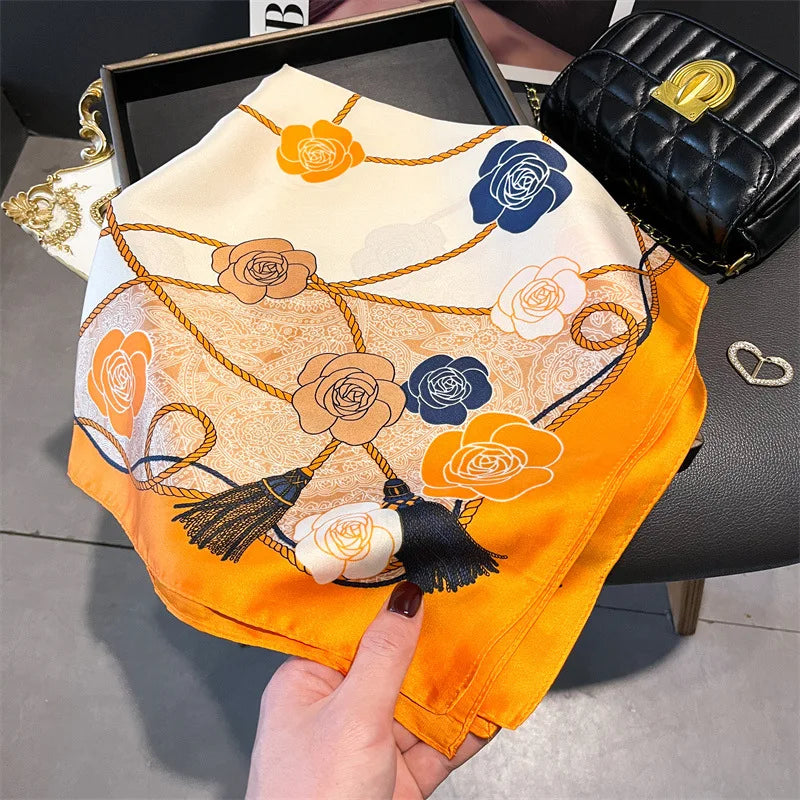 Luxury Silk Horse Print Scarf for Women - Smarsty