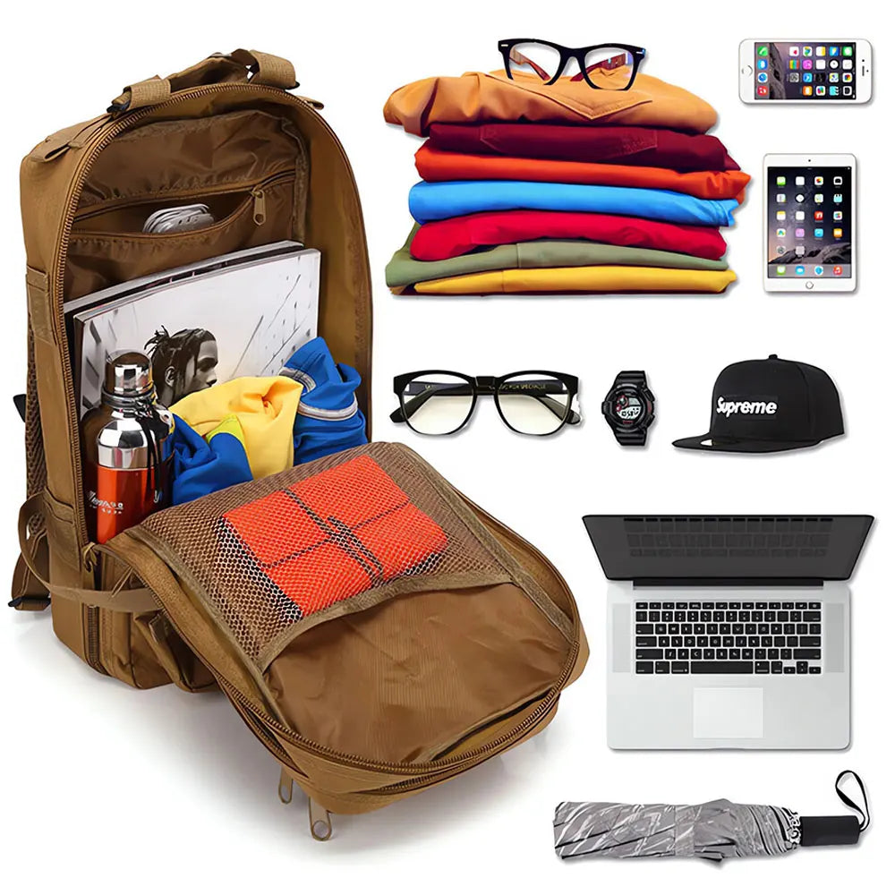 30L Tactical Backpack Assault Backpack Molle 3P Camping Hunting Backpacks Camo 3 Day Rucksack Men Hiking Outdoor Travel Backpack