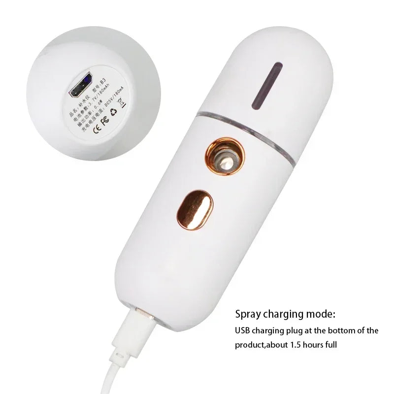 Mini Portable Humidifier Nano Mister Facial Steamer for Hydrated Skin - Smarsty