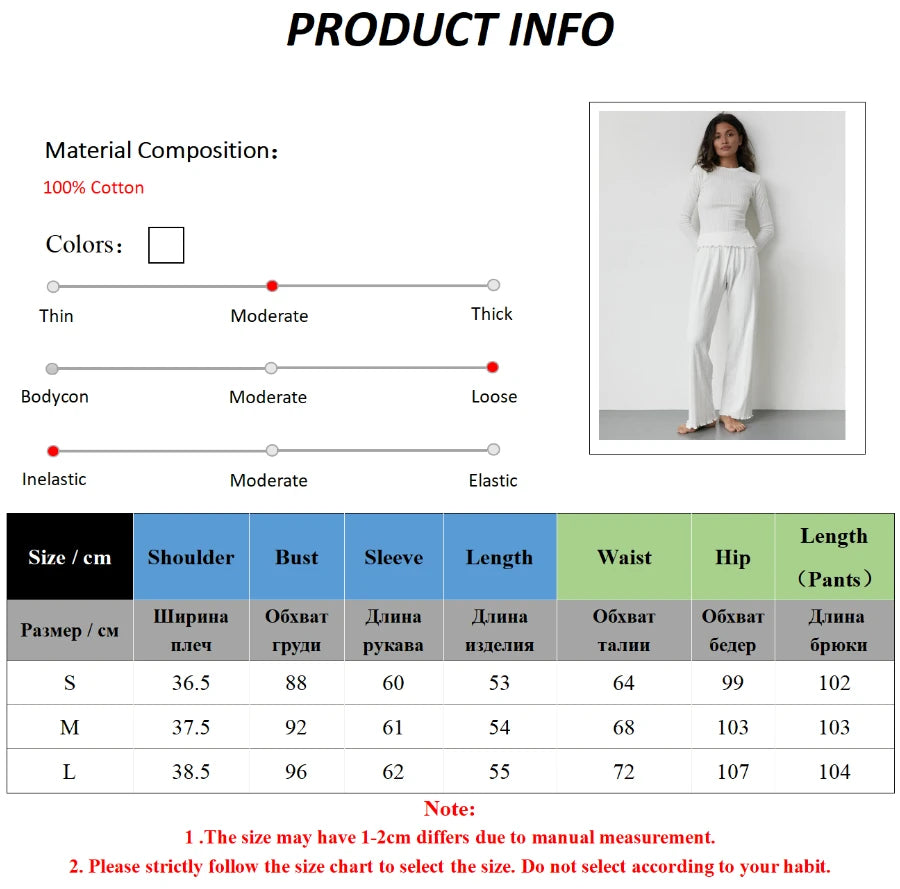 Mozuleva Love Jacquard Long Sleeved Pajamas Set Women's Spring Knitted Cardigan Pants Pajamas Comfortable Women Home Clothes - Smarsty