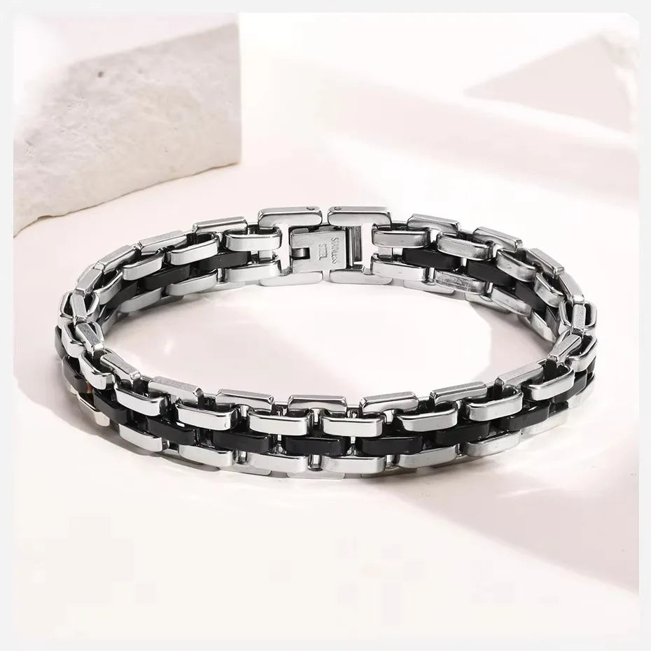 Vnox Stainless Steel Chain Bracelet for Men Gift - Smarsty