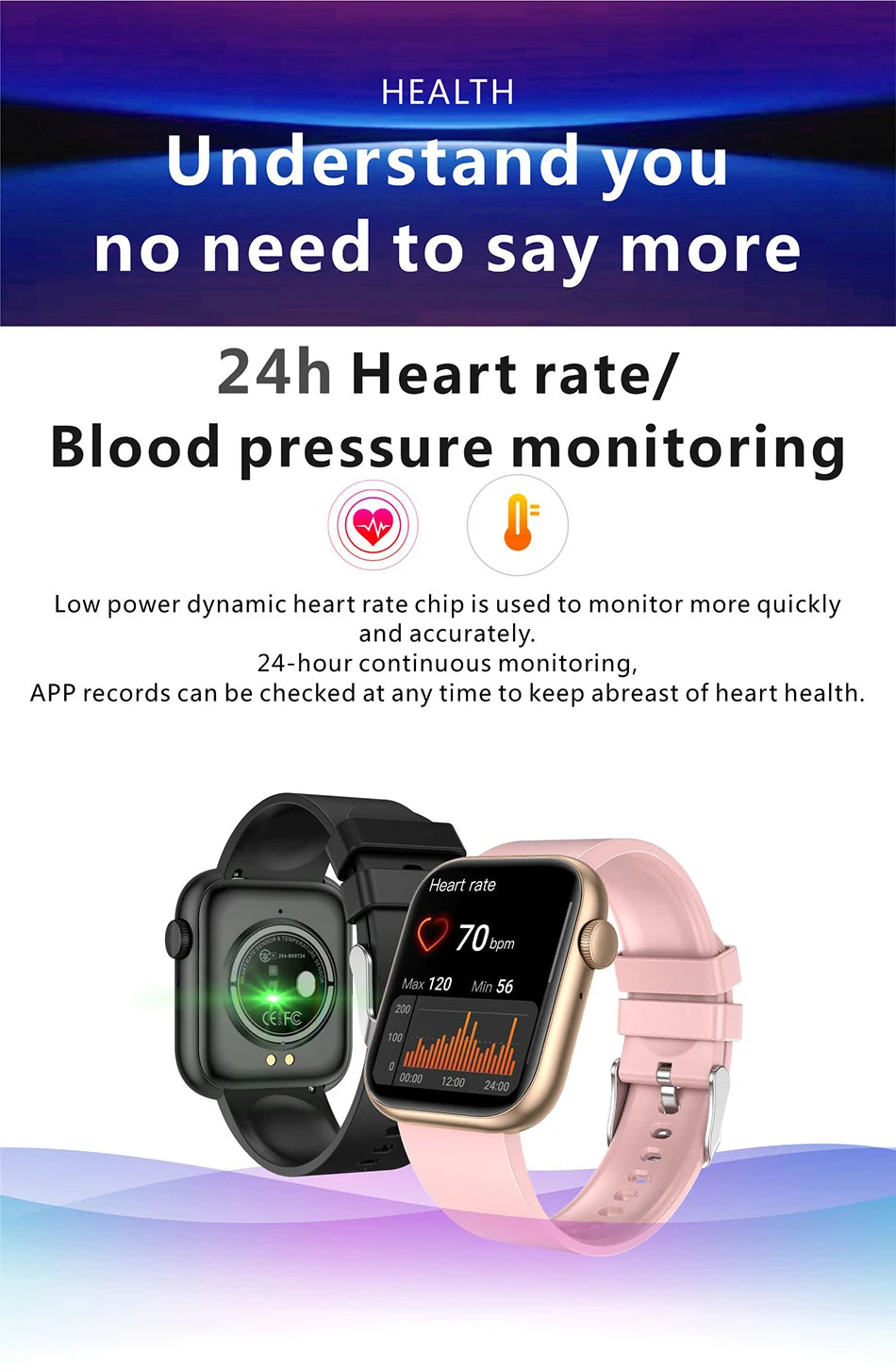 LIGE Smart Watch for Women with Bluetooth and Waterproof Design - Smarsty