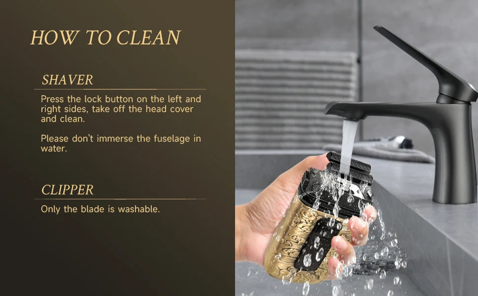 Foil Shavers for Men with Head Shaving, Hair Beard Trimmer, Face Mustache Grooming Kit, Bald Head Shavers and and Haircutting