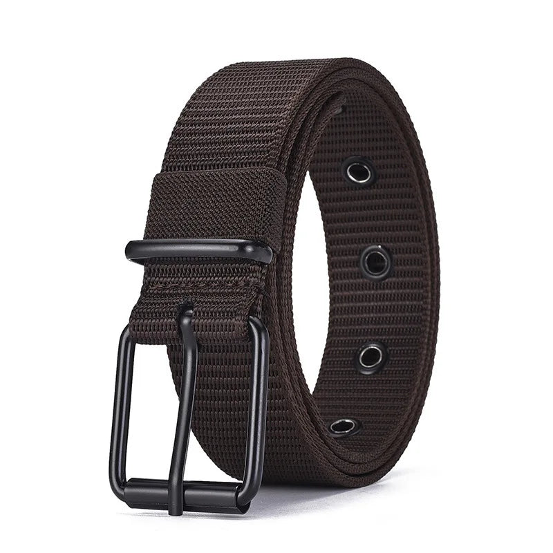 Unisex Canvas Belt Durable Outdoor Sports Pin Buckle - Smarsty