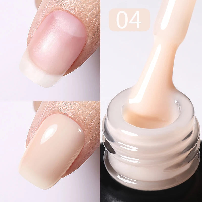Born Pretty Milky Pink Rubber Base Gel Polish 15ml Self Leveling Formula - Smarsty