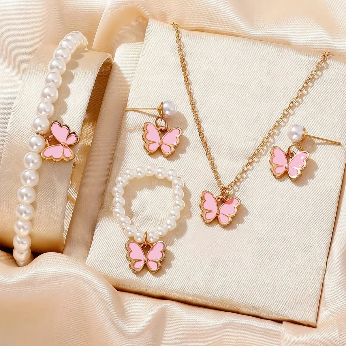 Lucky Five-Petal Flower Jewelry Set for Women - Smarsty