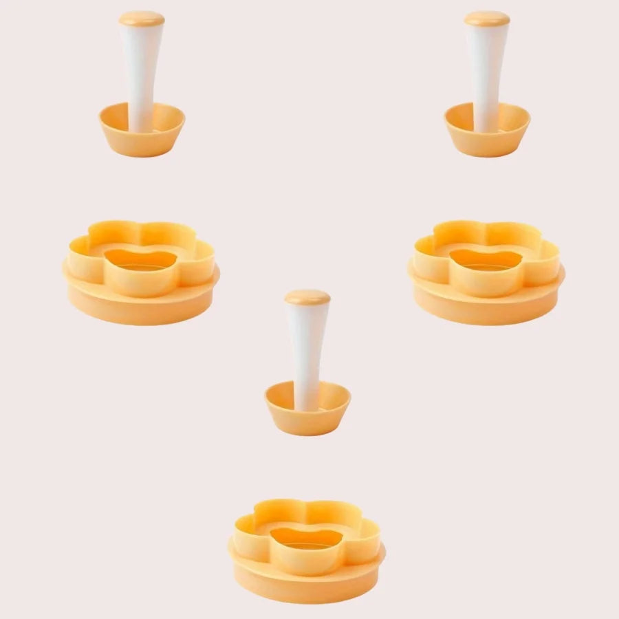 Flower Shaped Pastry Dough Tamper Set for Baking - Smarsty