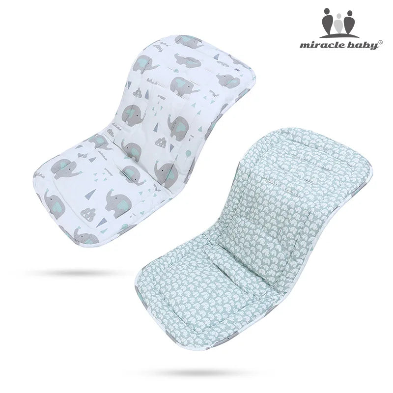 Comfortable Cotton Baby Stroller Pad Four Seasons General Soft Seat Cushion Child Cart Seat Mat Kids Pushchair Cushion For 0-27M by Smarsty